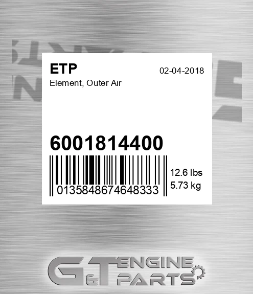 6001814400 Element, Outer Air for ETP
