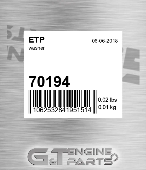 70194 Washer