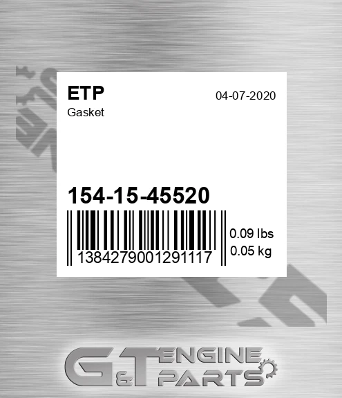 154-15-45520 Gasket for ETP
