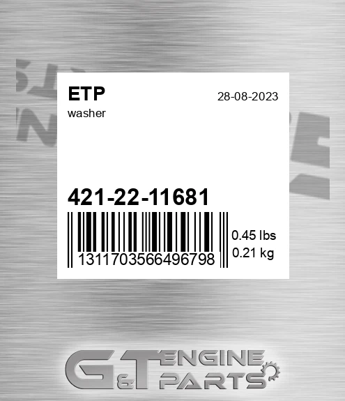 421-22-11681 Washer