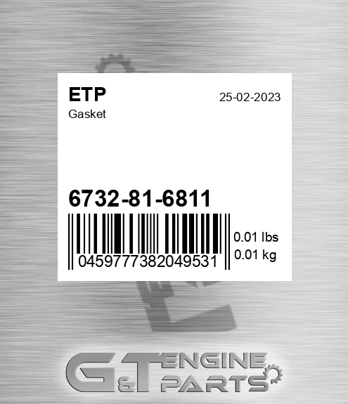6732-81-6811 Gasket for ETP