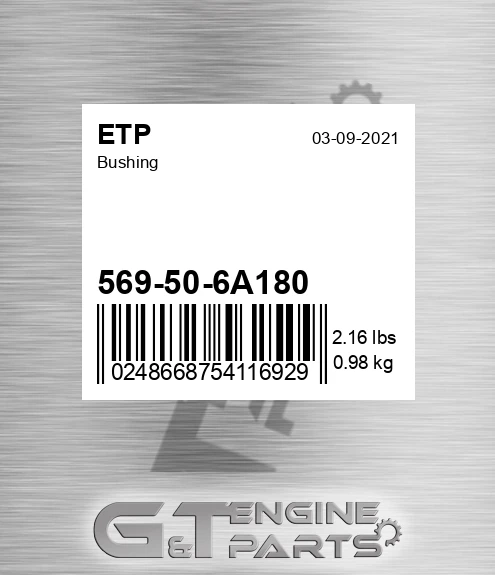 569-50-6A180 Bushing for ETP