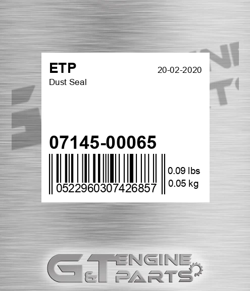 07145-00065 Dust Seal