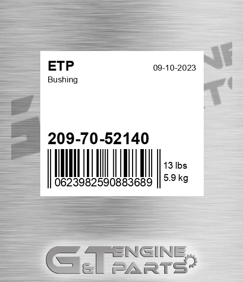 209-70-52140 Bushing for ETP