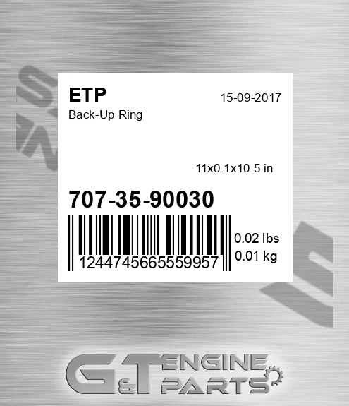 707-35-90030 Back-up Ring for ETP