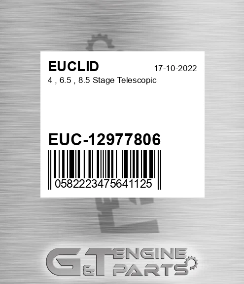 EUC-12977806 4 , 6.5 , 8.5 Stage Telescopic