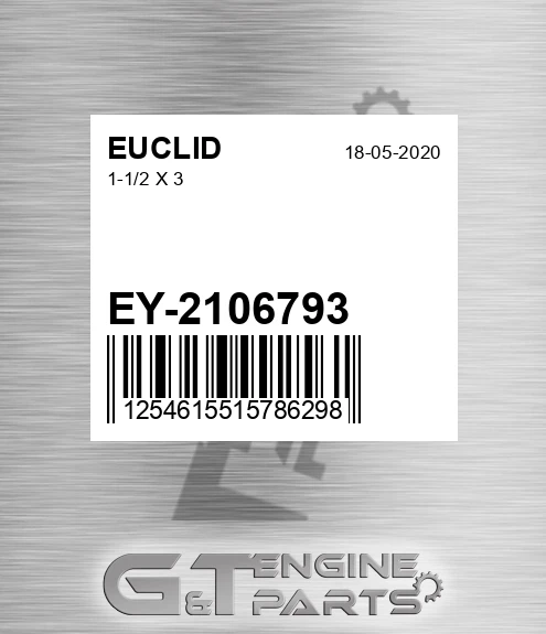 EY-2106793 1-1/2 X 3