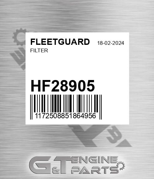 HF28905 FLEETGUARD Filter