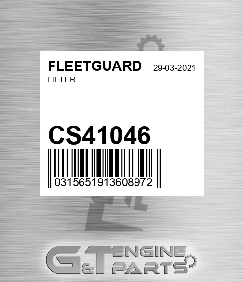 CS41046 Filter for FLEETGUARD
