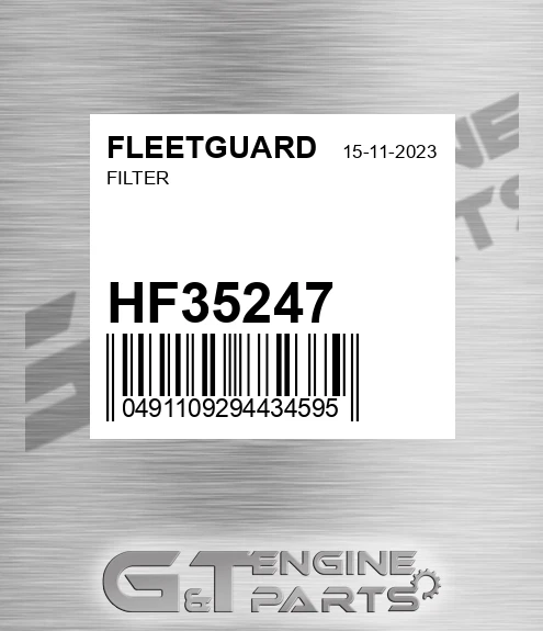 HF35247 Filter for FLEETGUARD