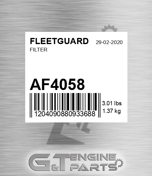 AF4058 FLEETGUARD Filter