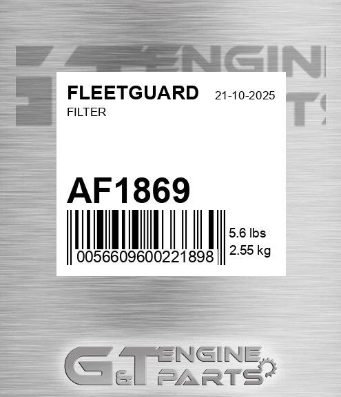 AF1869 Filter for FLEETGUARD