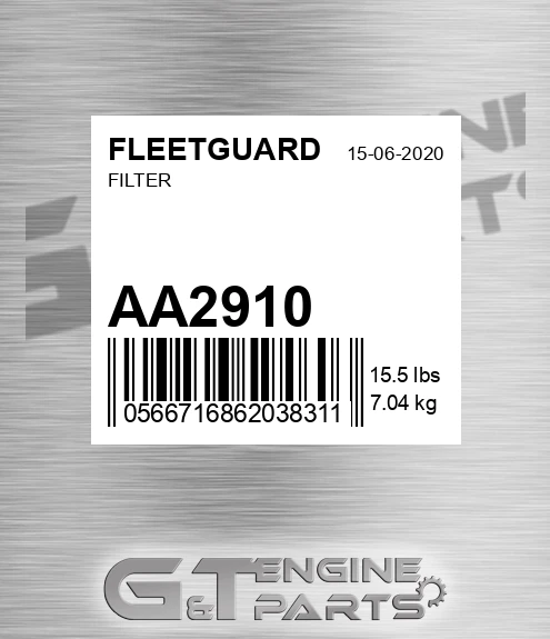 AA2910 FLEETGUARD Filter