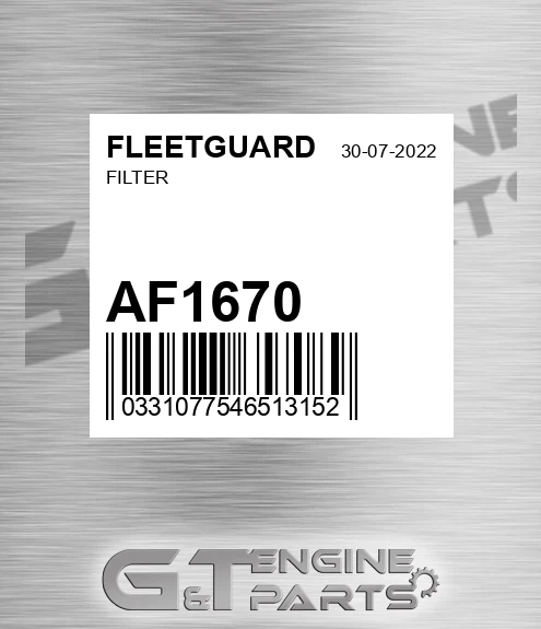 AF1670 Filter