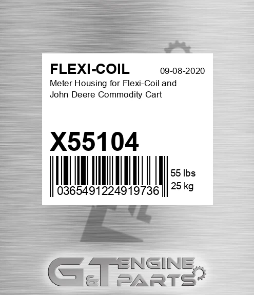 X55104 Meter Housing For And John Deere Commodity Cart