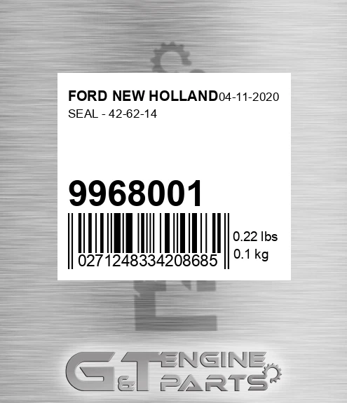9968001 Seal - 42-62-14