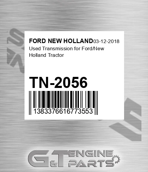 TN-2056 Used Transmission For Ford/new Holland Tractor for FORD NEW HOLLAND