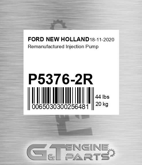 P5376-2R Remanufactured Injection Pump for FORD NEW HOLLAND