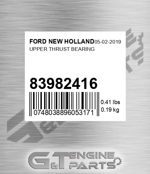83982416 Upper Thrust Bearing