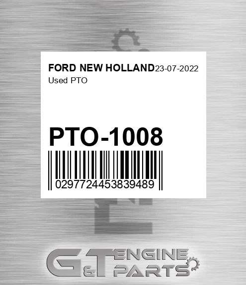 PTO-1008 Used Pto for FORD NEW HOLLAND