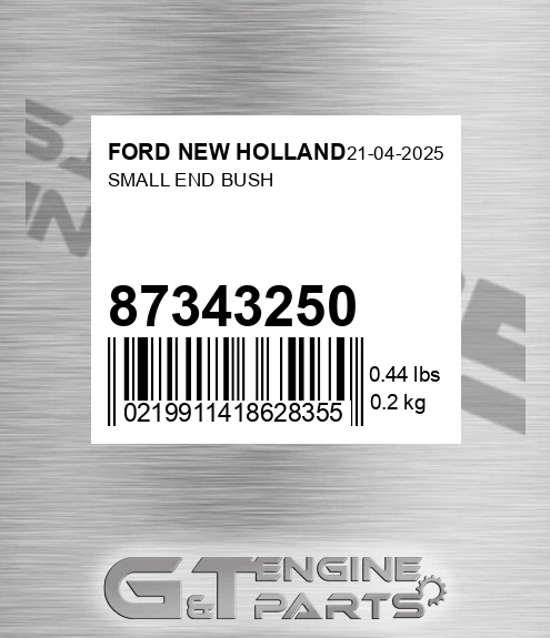 87343250 FORD NEW HOLLAND Small End Bush