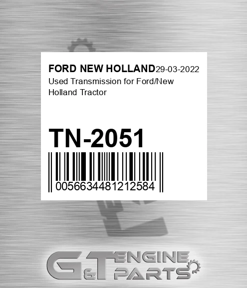 TN-2051 Used Transmission For Ford/new Holland Tractor for FORD NEW HOLLAND