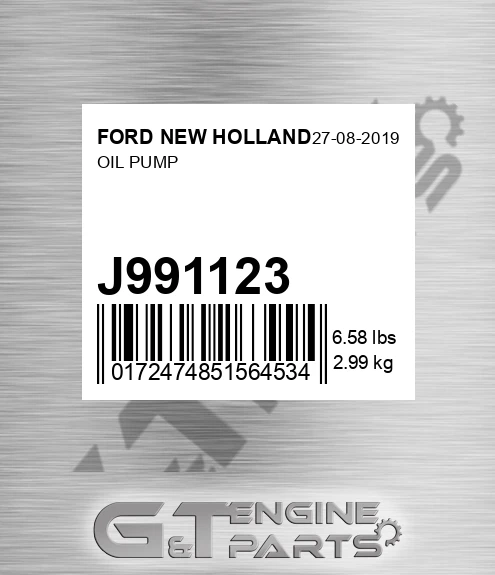 J991123 Oil Pump