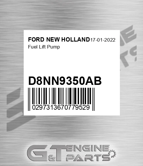 D8NN9350AB Fuel Lift Pump