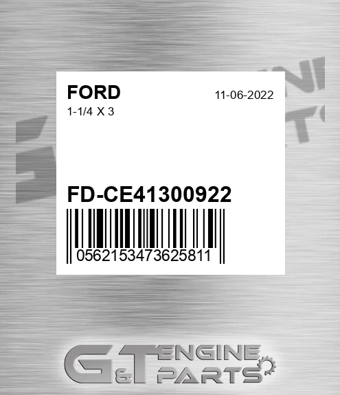 FD-CE41300922 1-1/4 X 3