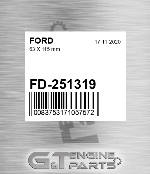 FD-251319 63 X 115 Mm