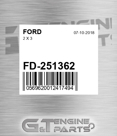 FD-251362 2 X 3