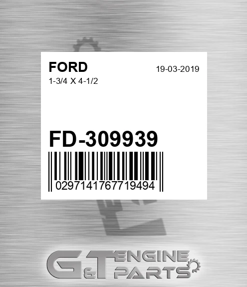 FD-309939 1-3/4 X 4-1/2