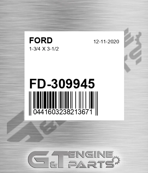 FD-309945 1-3/4 X 3-1/2