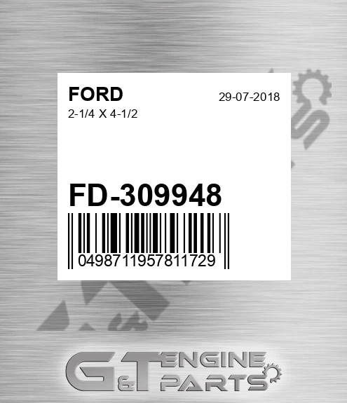 FD-309948 2-1/4 X 4-1/2