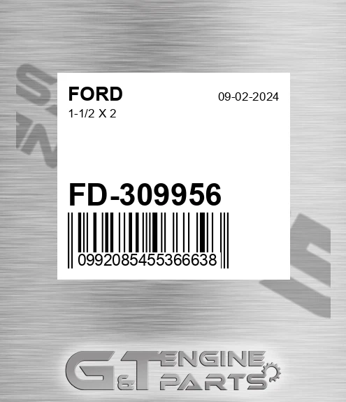 FD-309956 1-1/2 X 2