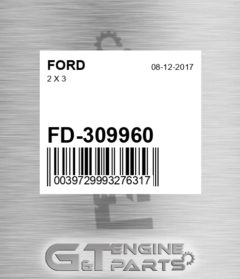 FD-309960 2 X 3