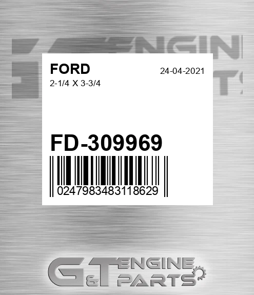 FD-309969 2-1/4 X 3-3/4