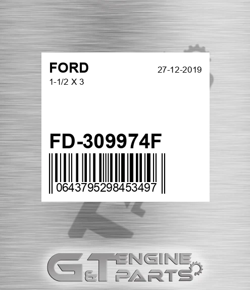 FD-309974F 1-1/2 X 3