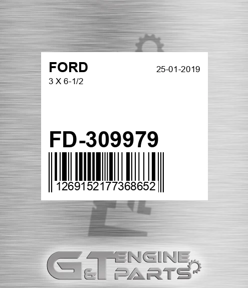 FD-309979 3 X 6-1/2