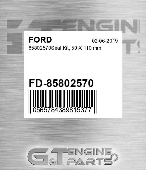 FD-85802570 85802570seal Kit, 50 X 110 Mm