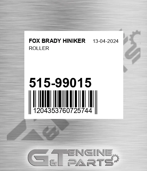 515-99015 Roller for FOX BRADY HINIKER