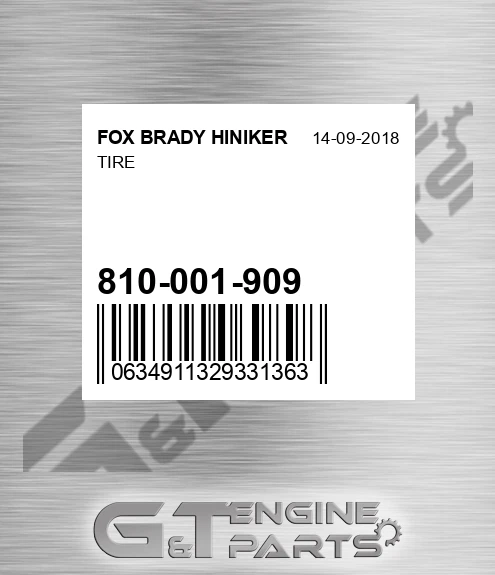 810-001-909 Tire