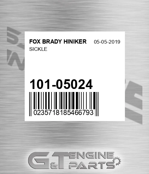 101-05024 Sickle for FOX BRADY HINIKER