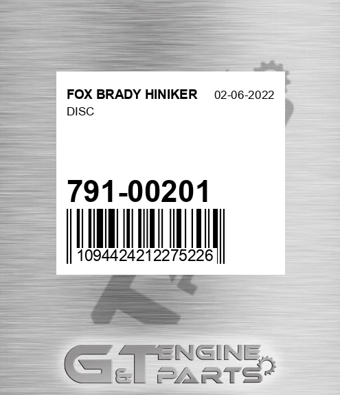 791-00201 Disc
