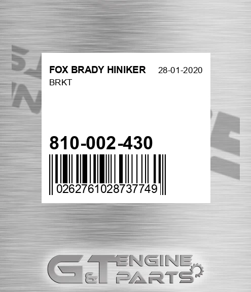 810-002-430 Brkt