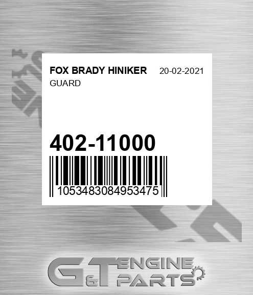402-11000 Guard for FOX BRADY HINIKER
