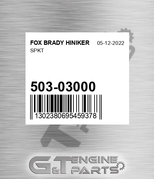 503-03000 Spkt