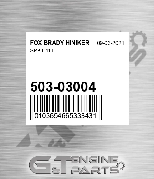 503-03004 Spkt 11t