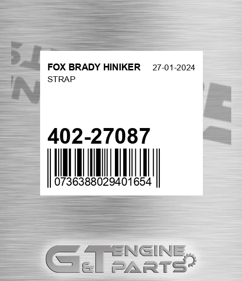 402-27087 Strap for FOX BRADY HINIKER