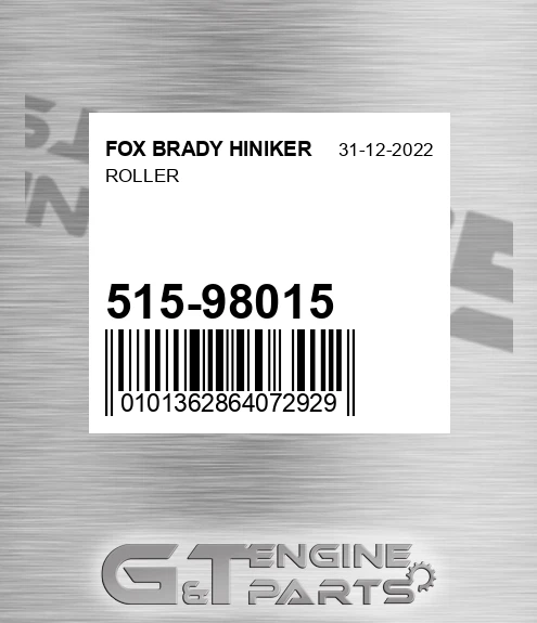 515-98015 Roller for FOX BRADY HINIKER